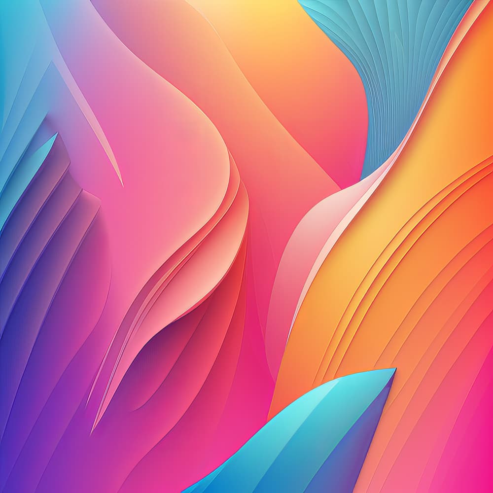 Vibrant Flowing Layers by Bilge Paksoylu — canvas wall art