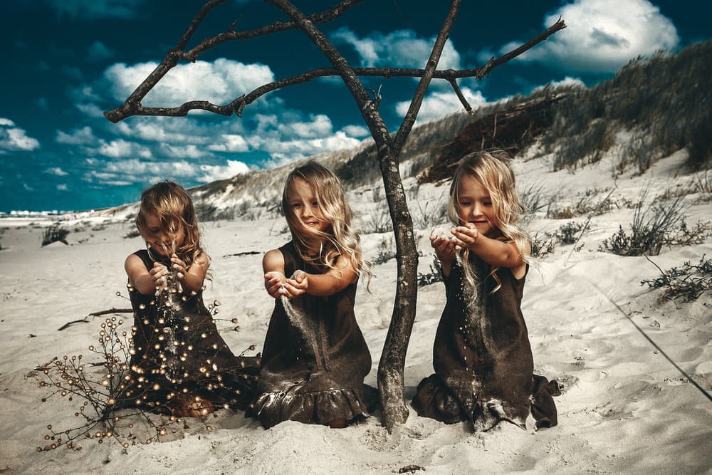 Dreamy Beach Childhood by Ruslan Bolgov — canvas wall art