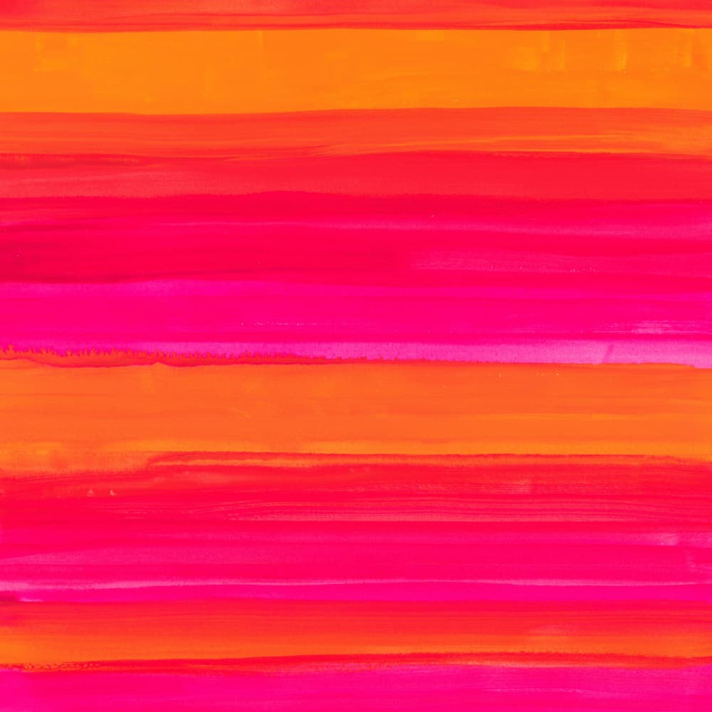 Vibrant Pink Orange Stripes by Isabelle Brent — canvas wall art