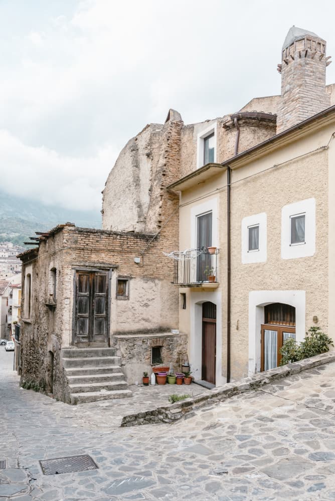 Charming Historic Village Street by Photolovers — canvas wall art