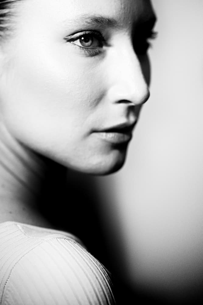 Serene Female Profile by Toni Fidanza — canvas wall art