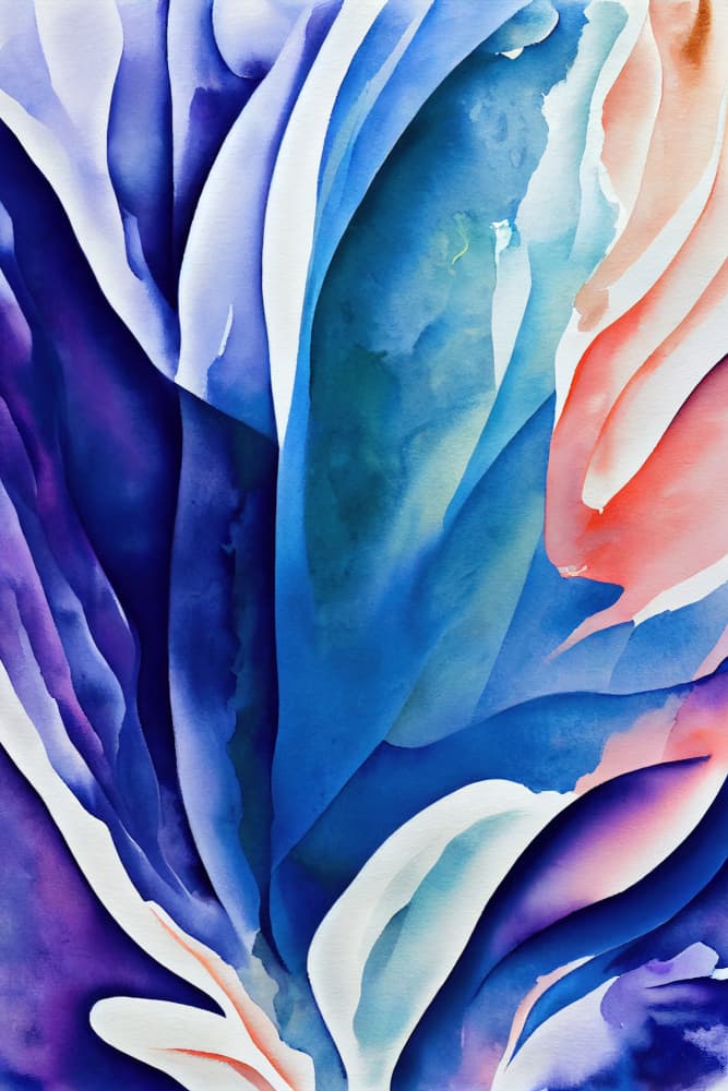 Fluid Abstract Colors by Mauro — canvas wall art