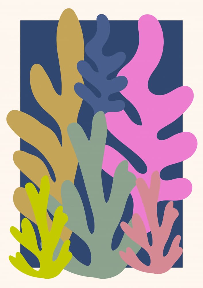 Organic Cutout Leaves by RS LAB STUDIO — canvas wall art