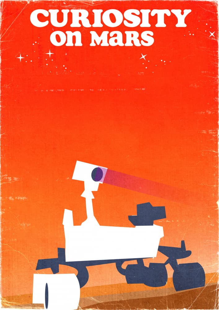 Mars Rover Adventure by Nicholas — canvas wall art