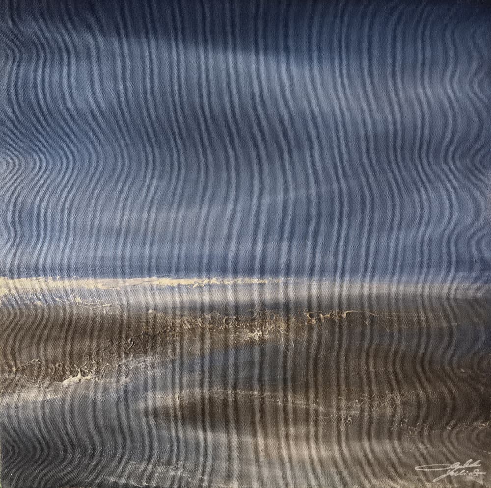 Moody Horizon Beach by Yuli Saputra — canvas wall art