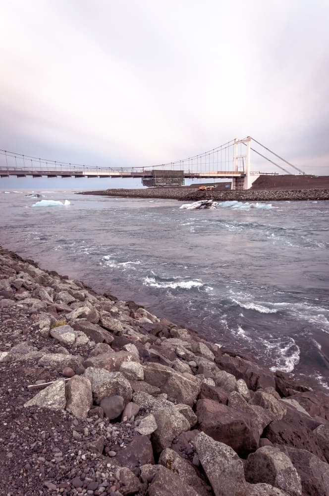 Glacial River Crossing by Photolovers — canvas wall art