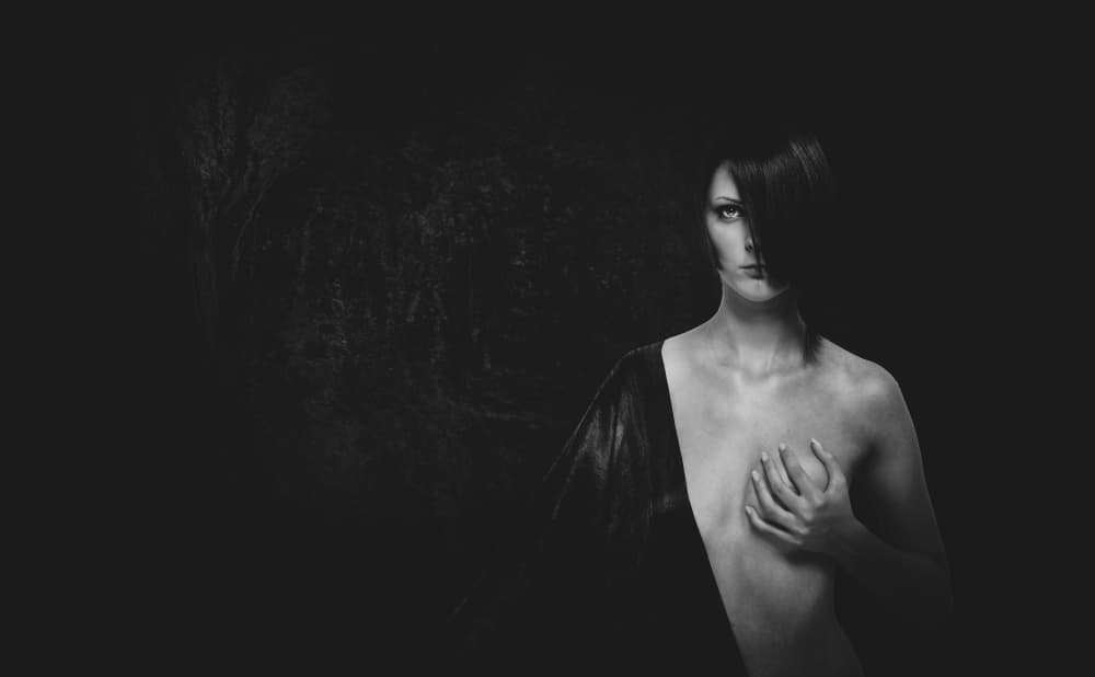 Mysterious Woman Portrait by Patrick Odorizzi — canvas wall art