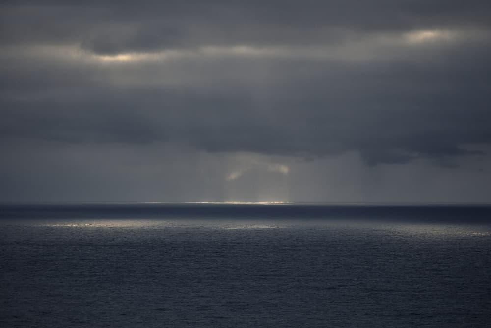 Shimmering Ocean Horizon by Hamed Bank — canvas wall art