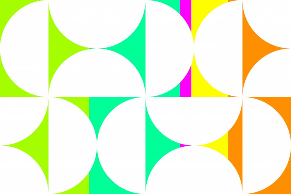 Vibrant Geometric Circles by Sue Skellern — canvas wall art