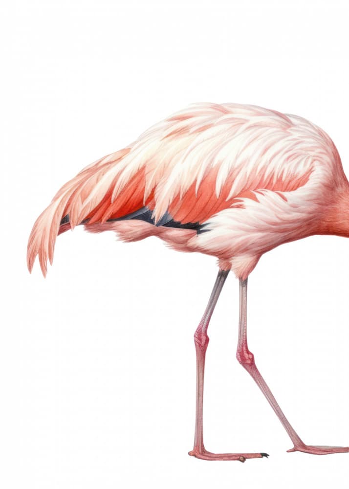 Pink Flamingo by Marja van den Hurk — canvas wall art