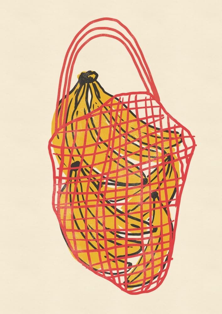 Fresh Bananas Net Bag