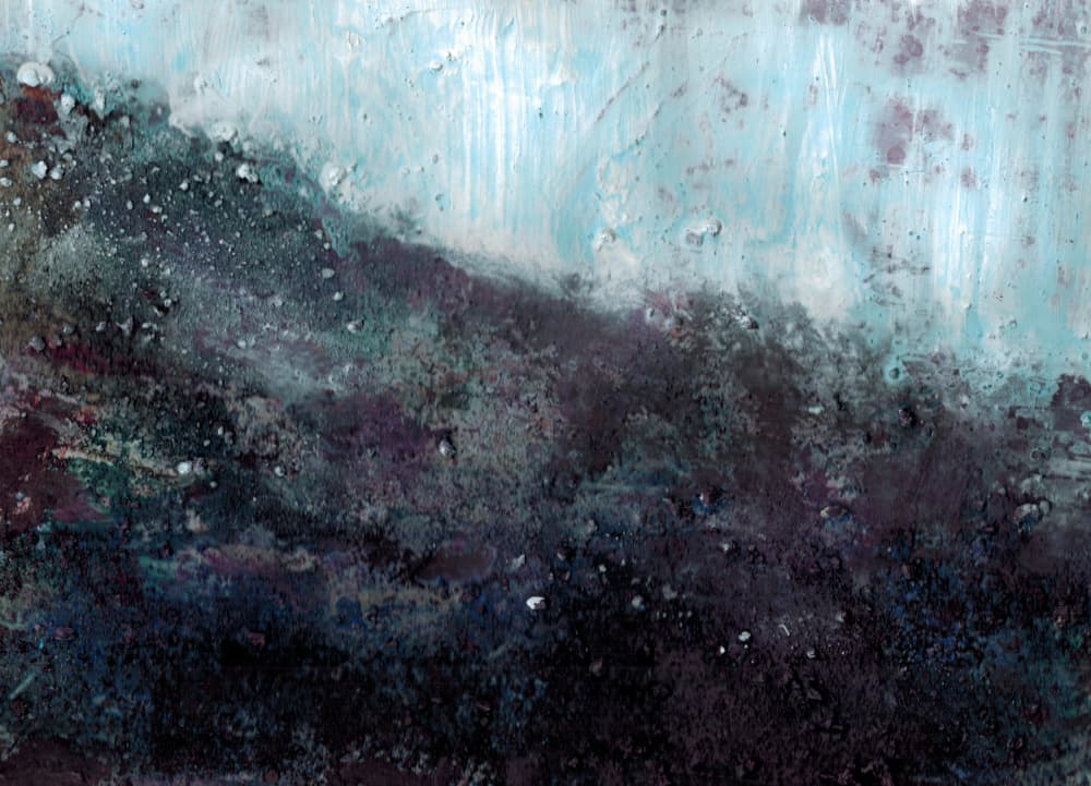 Dark Winter Seascape by Deb Chaney — canvas wall art