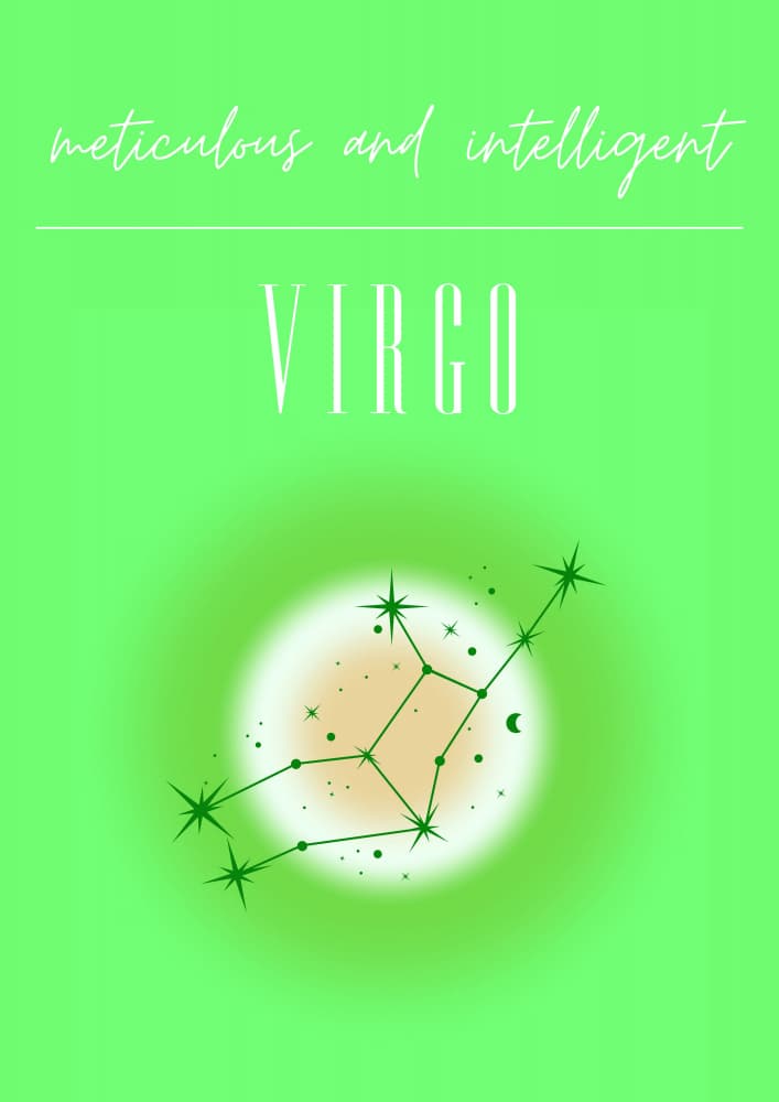 Intelligent Virgo Zodiac by Amélie — canvas wall art