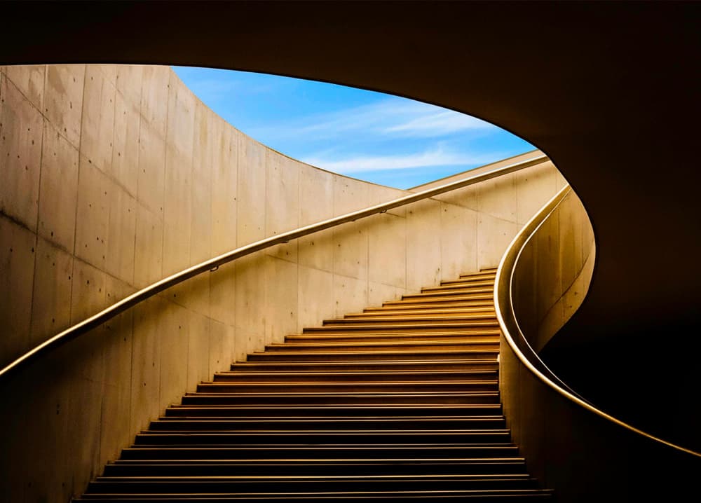 Stairs to Blue Sky by Arnon Orbach — canvas wall art