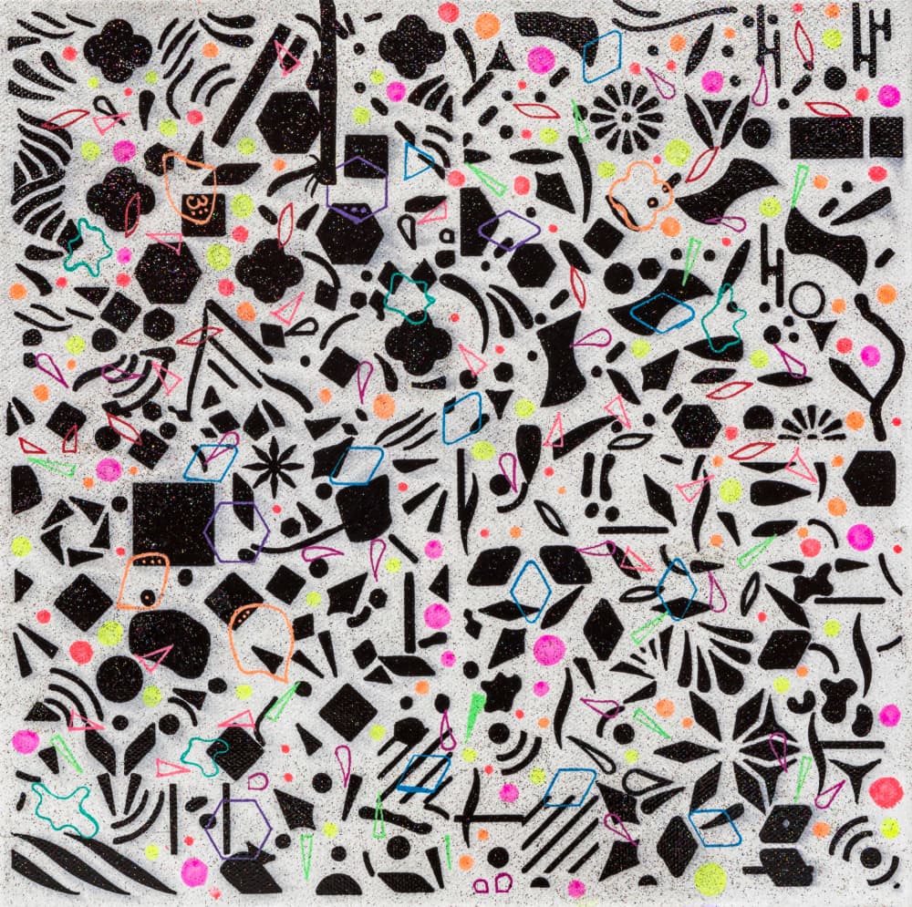Vibrant Neon Shapes by Lorenzo A Roe — canvas wall art