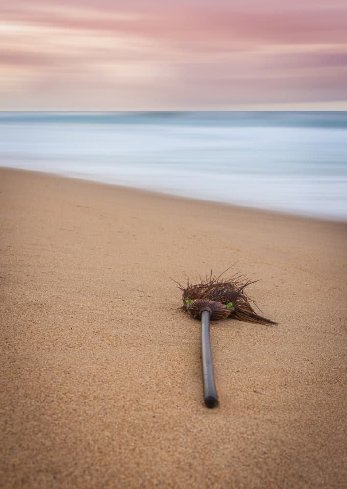 Forgotten Beach Broom by Hein Jonker — canvas wall art