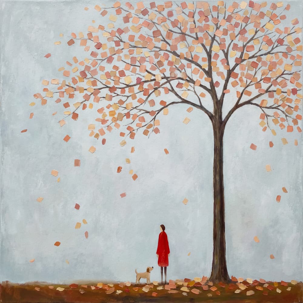 Autumn Tree Companion by Andreas Magnusson — canvas wall art