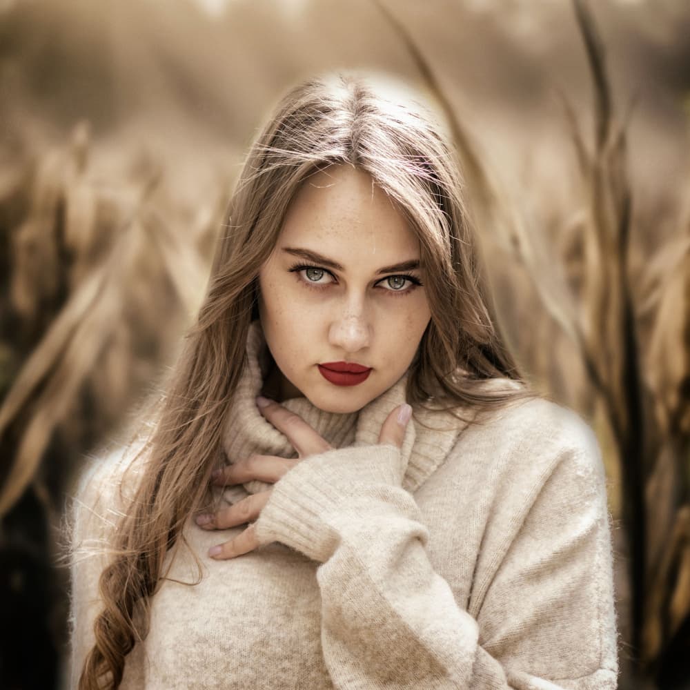Intense Autumn Gaze by Ewa Całkosińska-Kajzer — canvas wall art