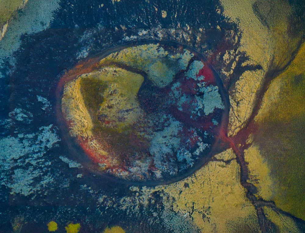 Vibrant Geothermal Patterns by Michael Zheng — canvas wall art
