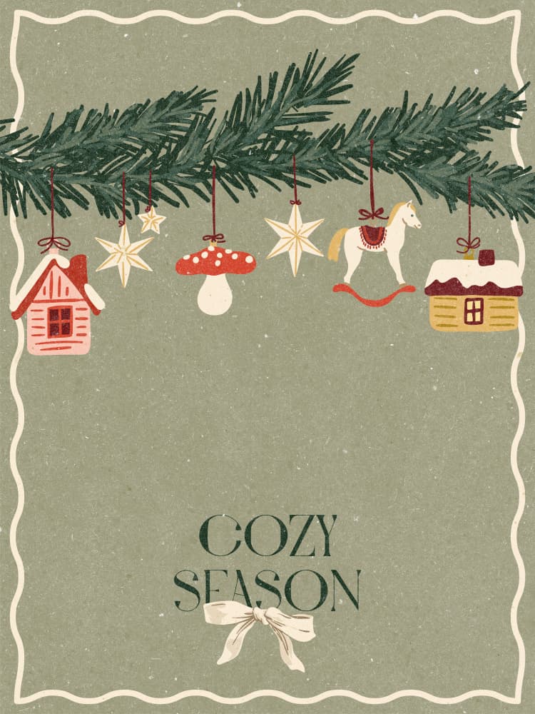 Toys on the Christmas tree by NKTN — canvas wall art