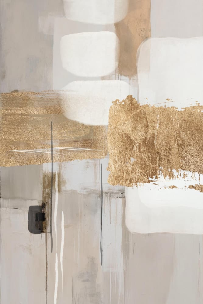 Elegant Gold Abstract by Sally Ann Moss — canvas wall art