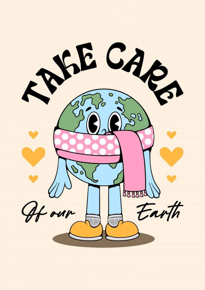Our Caring Earth by Alina Shulhouskaya — canvas wall art