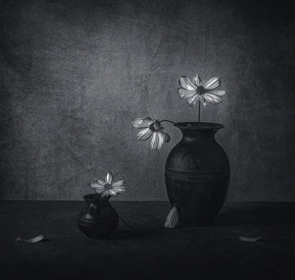 Fading Floral Still Life by May G — canvas wall art