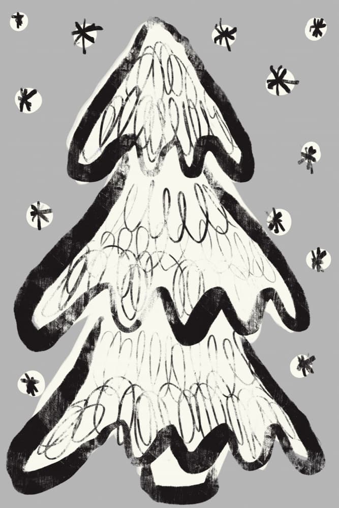 Whimsical Evergreen by Treechild — canvas wall art