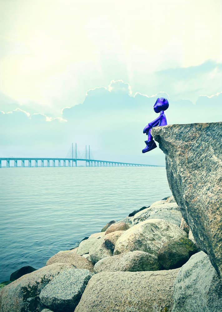 Oresund Bridge by Guldhart — canvas wall art