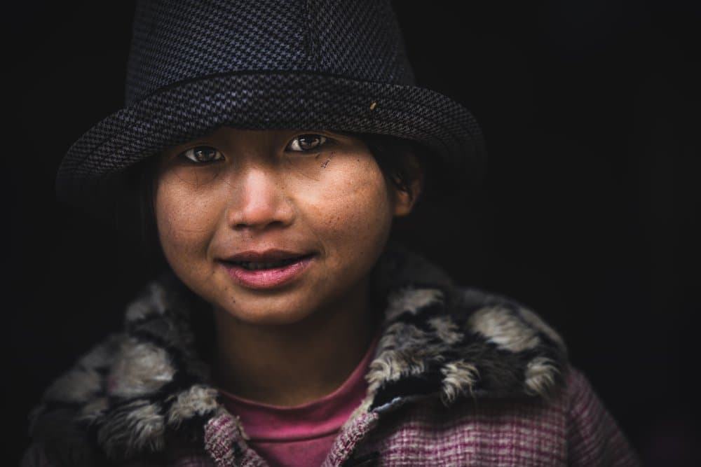 Gentle Child Portrait by Marco Tagliarino — canvas wall art