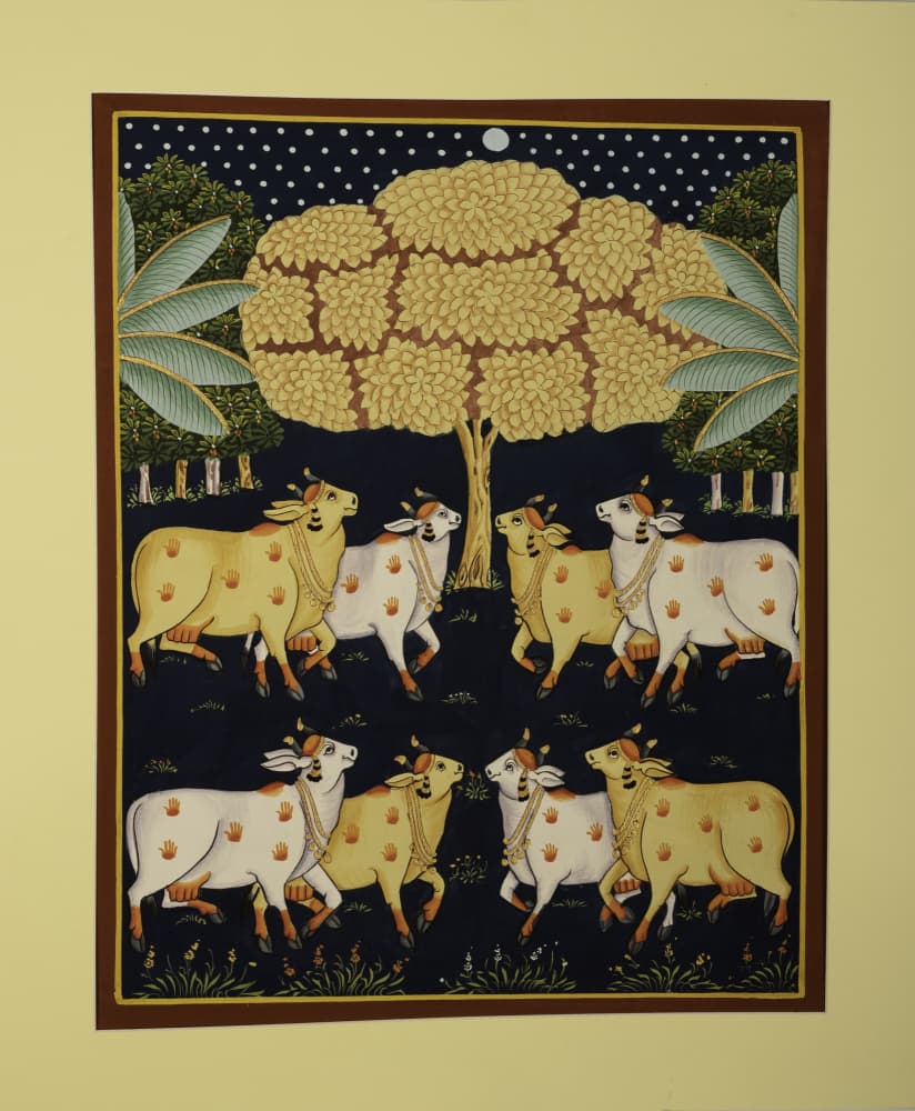 Sacred Cows Night by IMAGINEERS STUDIO — canvas wall art