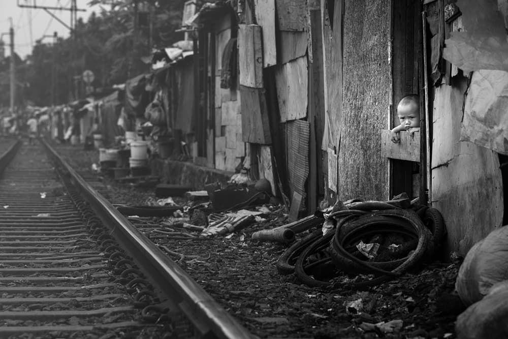Child By Railroad Tracks by Gunarto Song — canvas wall art