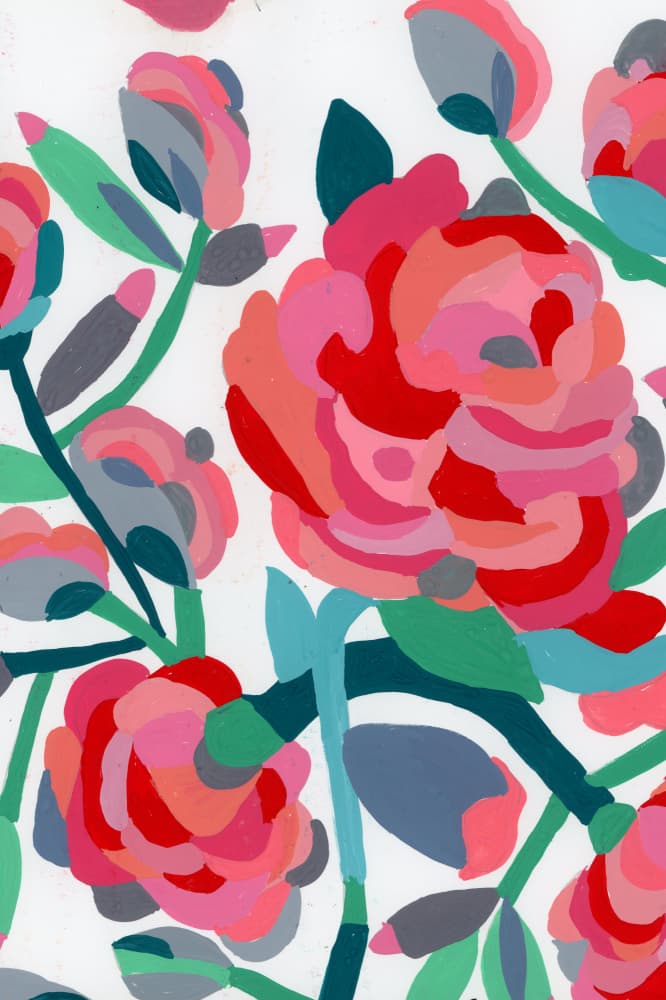 Roses by Sharon Nullmeyer — canvas wall art