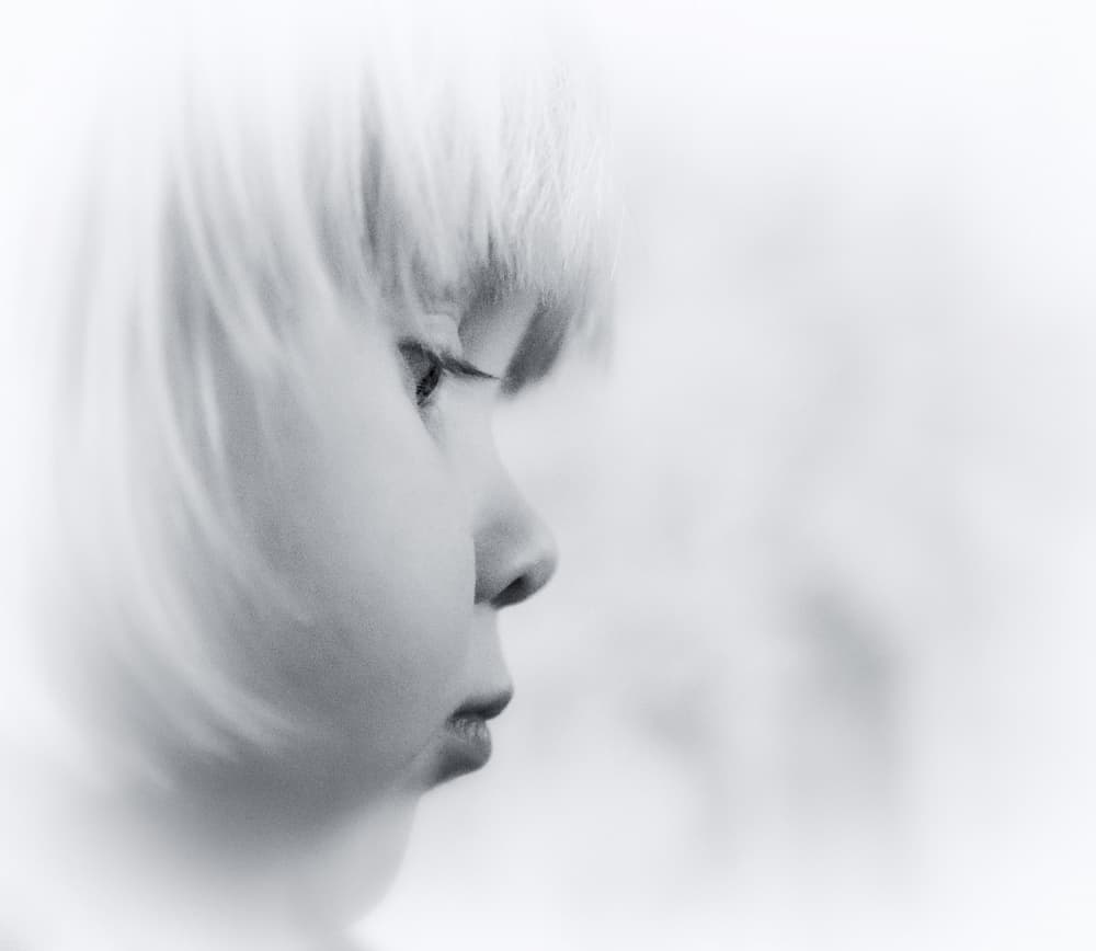 Ethereal Child Profile by Anders Samuelsson — canvas wall art