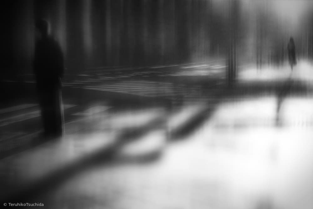 Dark City Reflections by Teruhiko Tsuchida — canvas wall art