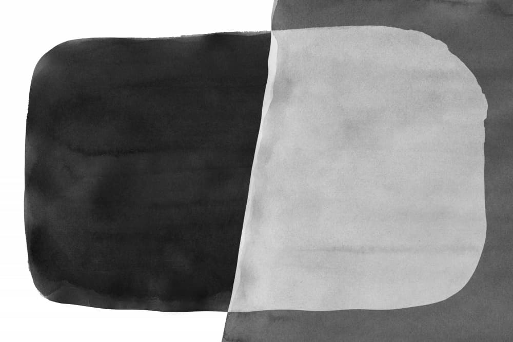 Monochrome Abstract Flow by amini54 — canvas wall art