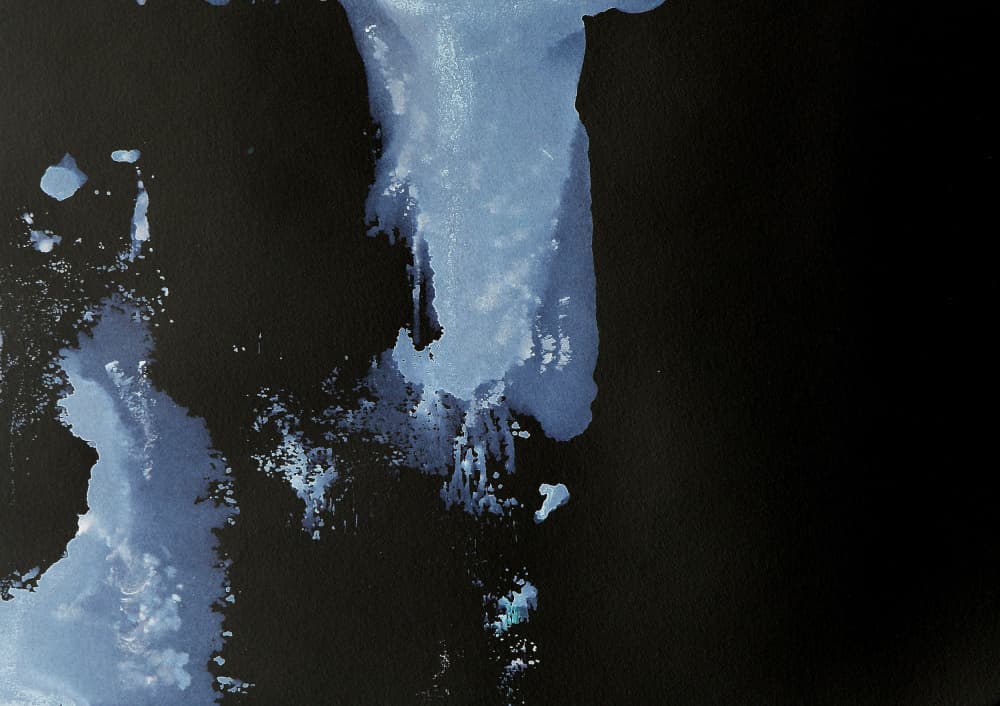 Deep Blue Flow by Santhosh ch — canvas wall art