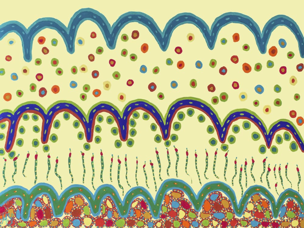 Vibrant Organic Patterns by Helen Joynson — canvas wall art