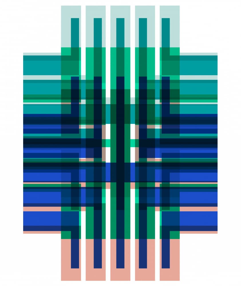 Modern Color Grid by Leigh Bagley — canvas wall art