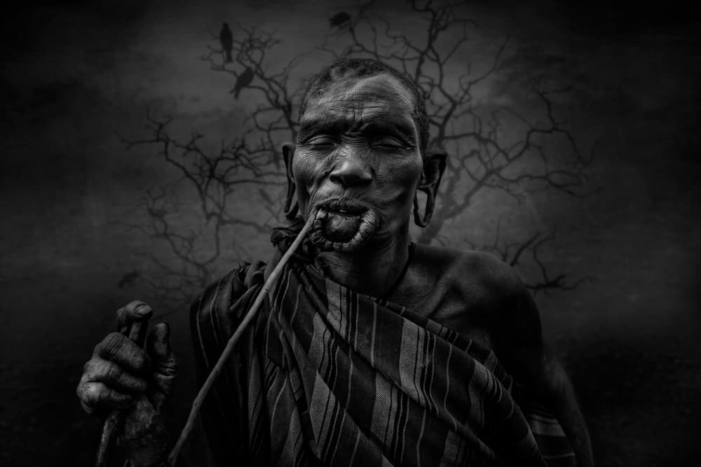Tribal Elder Portrait by Svetlin Yosifov — canvas wall art