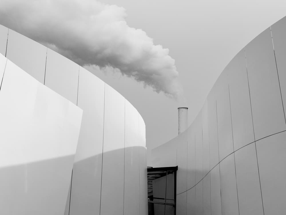 Curved Architecture Smoke by Massimo Della Latta — canvas wall art