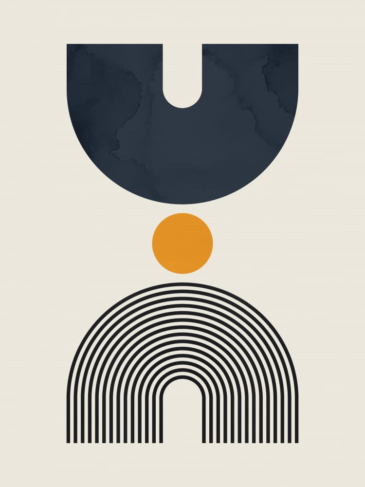 Abstract Arch Balance by Vitor Costa — canvas wall art