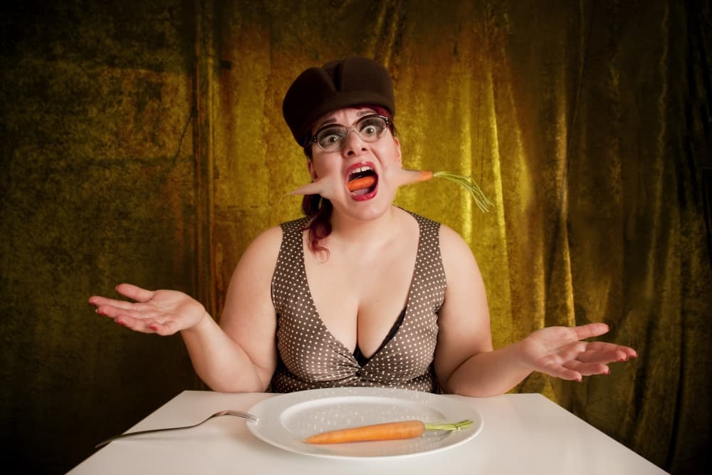Funny Carrot Expression by Christine von Diepenbroek — canvas wall art