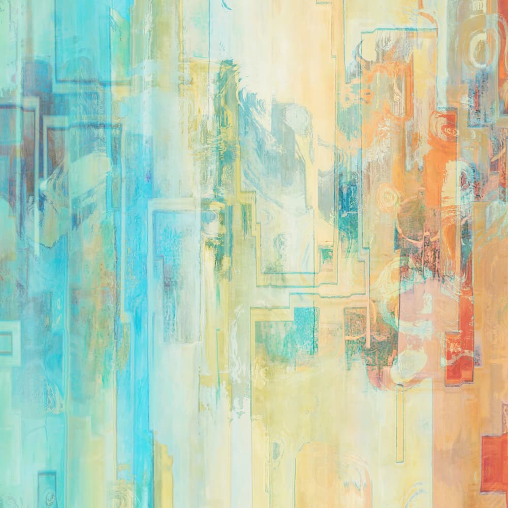 Abstract Color Flow by Alpenglow Workshop — canvas wall art