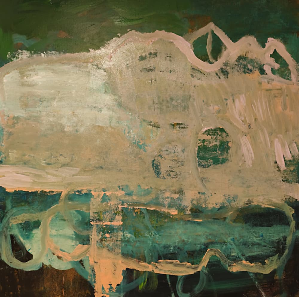 Ethereal Green Flow by Joackim Schou Dahle — canvas wall art