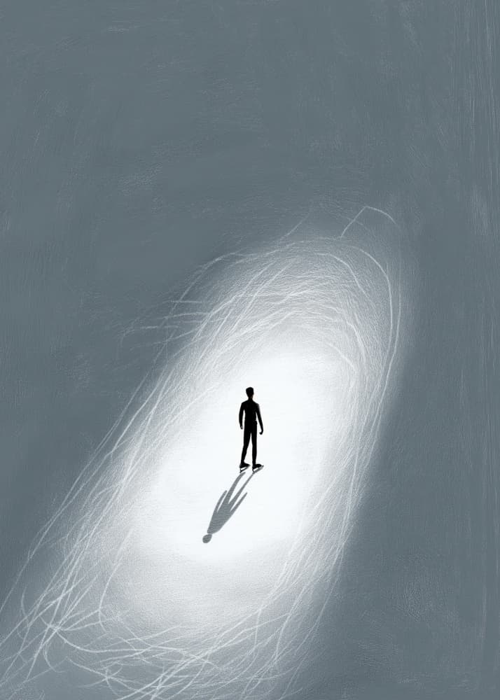 Lone Man's Bright Path by Justyna Jaszke — canvas wall art