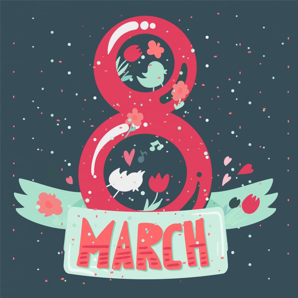 March Eight Celebration by Marika Barsrsind β canvas wall art