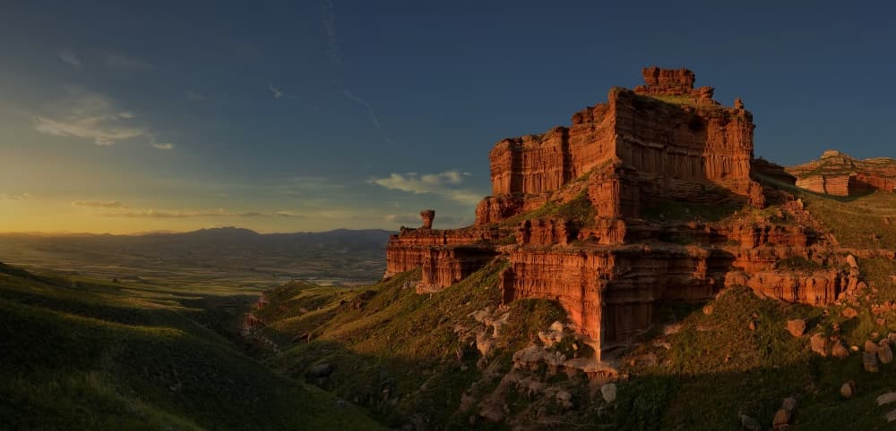 Golden Valley Sunset by David Martin Castan — canvas wall art