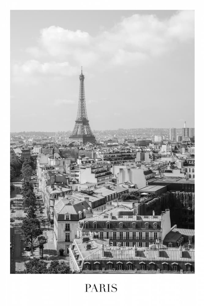 Eiffel Tower Paris View by Talitha McQueen — canvas wall art