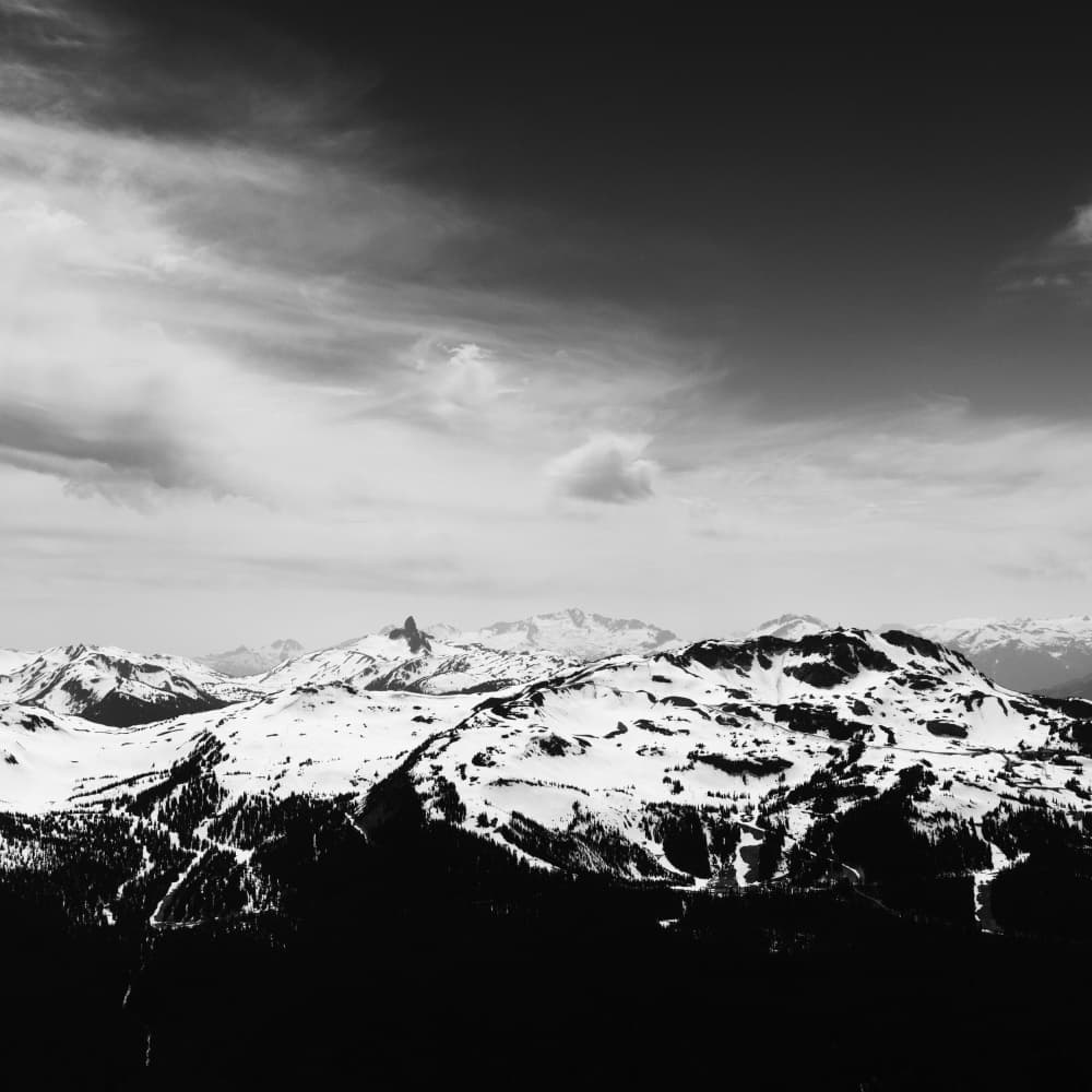Snowy Mountain Majesty by Lynann Colligan — canvas wall art